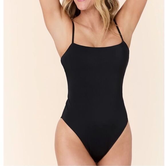 Andie The Cabarete One Piece Swimsuit Black size L NWT - Picture 1 of 9